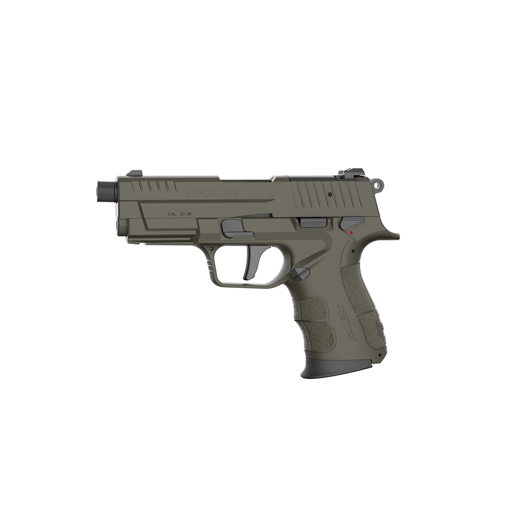 Retay RXP22 Handgun .22 LR 13rd Magazines(2) 4 Threaded Barrel OD Green Frame/Slide - View 2