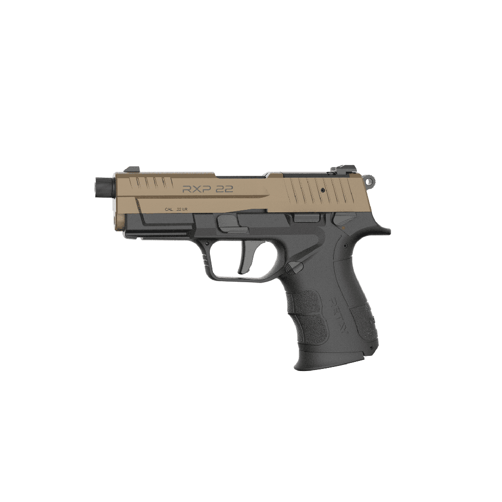Retay USA RXP22-FDE-BLKS-13TH .22 LR RXP22 .22LR 4" TB OR FDE/Blk (2)13-rd - View 2