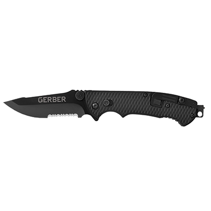 Gerber Hinderer CLS Knife - Oversized Thumb Stud, Punch, Safety Hook Cutter, Lanyard Hole - View 2