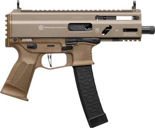 Global Ordnance SP9A35S 9mm Luger 8" 30+1 Flat Dark Earth Stribog - View 2