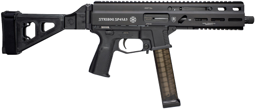 Grand Power Stribog SP45A3 .45 ACP Semi-Auto Pistol - Black | 8" Threade... - View 2