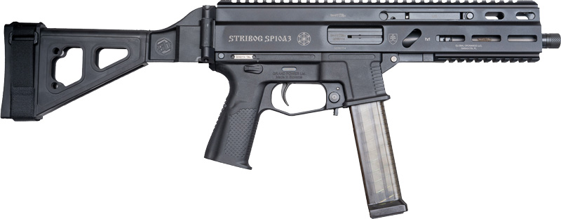 Global Ordnance SP10A3 10mm Auto 8" Black SB Tactical Brace - View 2