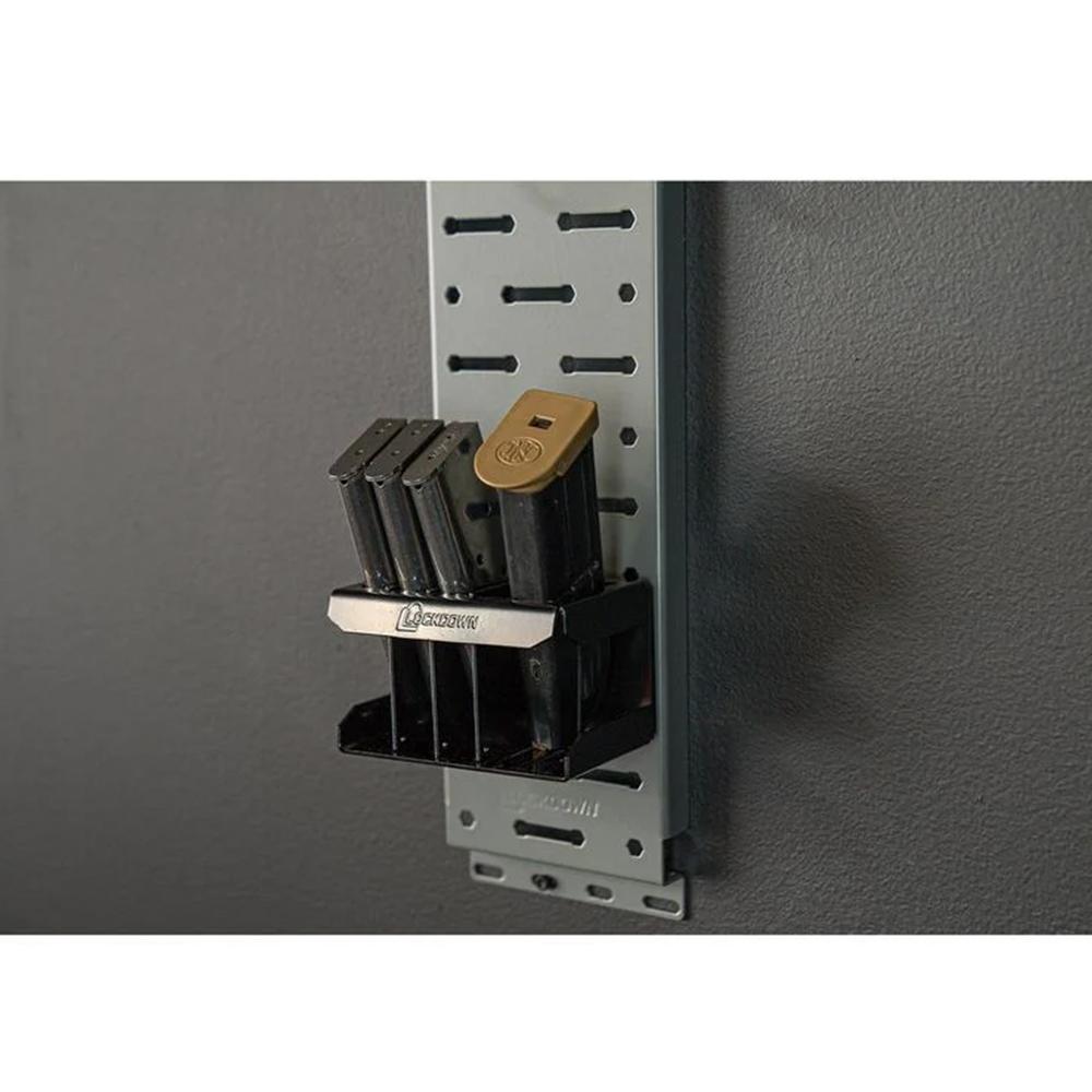 Lockdown 1215348 Securewall Handgun Kit Black/Silver Holds 2 Handguns - View 2