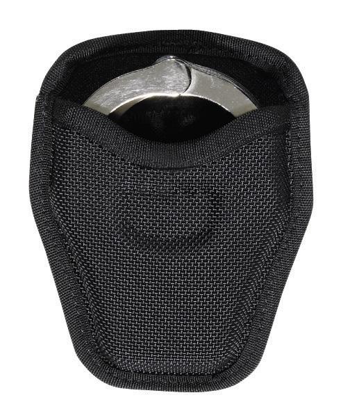 Bianchi 7334 Open Top Handcuff Case Black - Nylon Construction - View 2