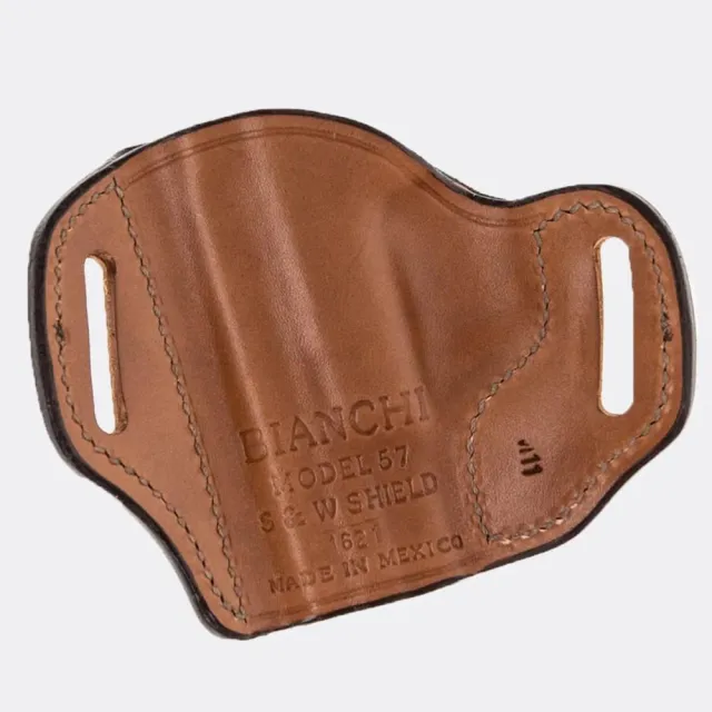 Bianchi 57 Remedy Holster Tan Leather Right Hand Springfield XDS OWB - View 2