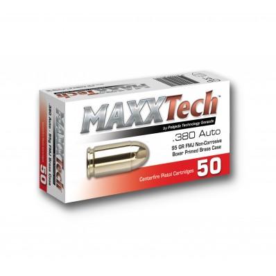 MaxxTech PTGB380B Brass Pistol 380ACP 95gr Full Metal Jacket 50 Per... - View 2