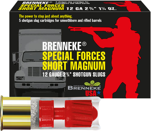 Brenneke Special Forces Short Magnum Slugs 12 ga. 2 3/4 in. 1 1/4 oz. 5 rd. - View 2