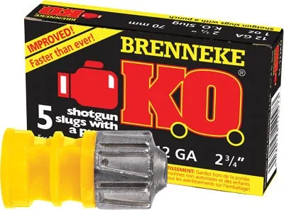 Brenneke KO Slugs 12 ga. 2 3/4 in. 1 oz. 5 rd. - View 2