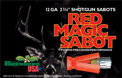Brenneke SL122RMS Red Magic 12Ga 2.75" 1oz Sabot Slug 5 Rounds - View 2