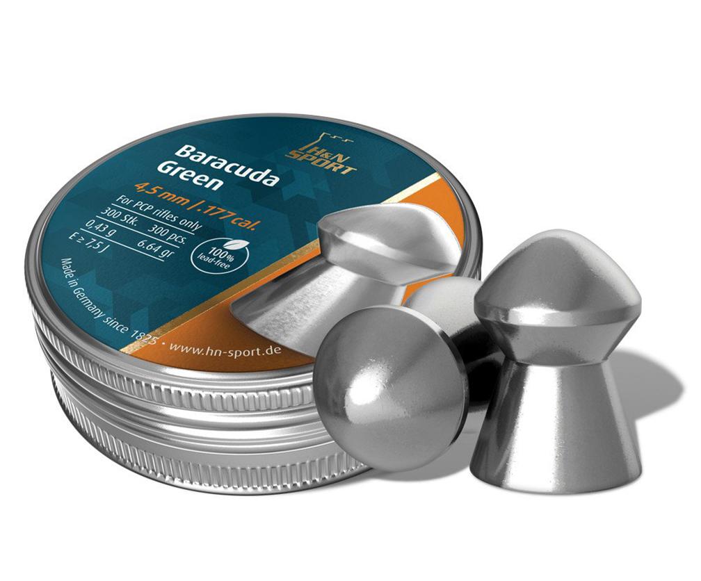 Hatsan H&N Baracuda Green .177 cal (Lead-free) 300/ct - View 2