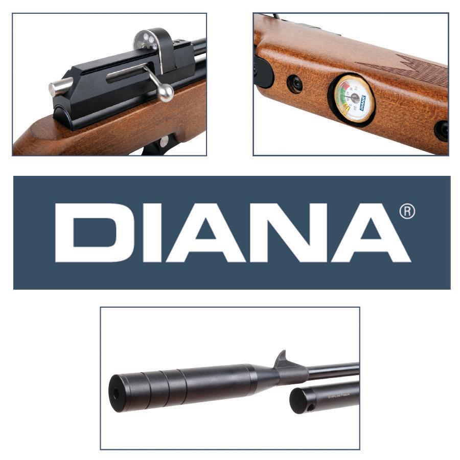 DIANA Stormrider 1900134 .22 Cal PCP Air Rifle Black 9-Shot Magazine - View 2