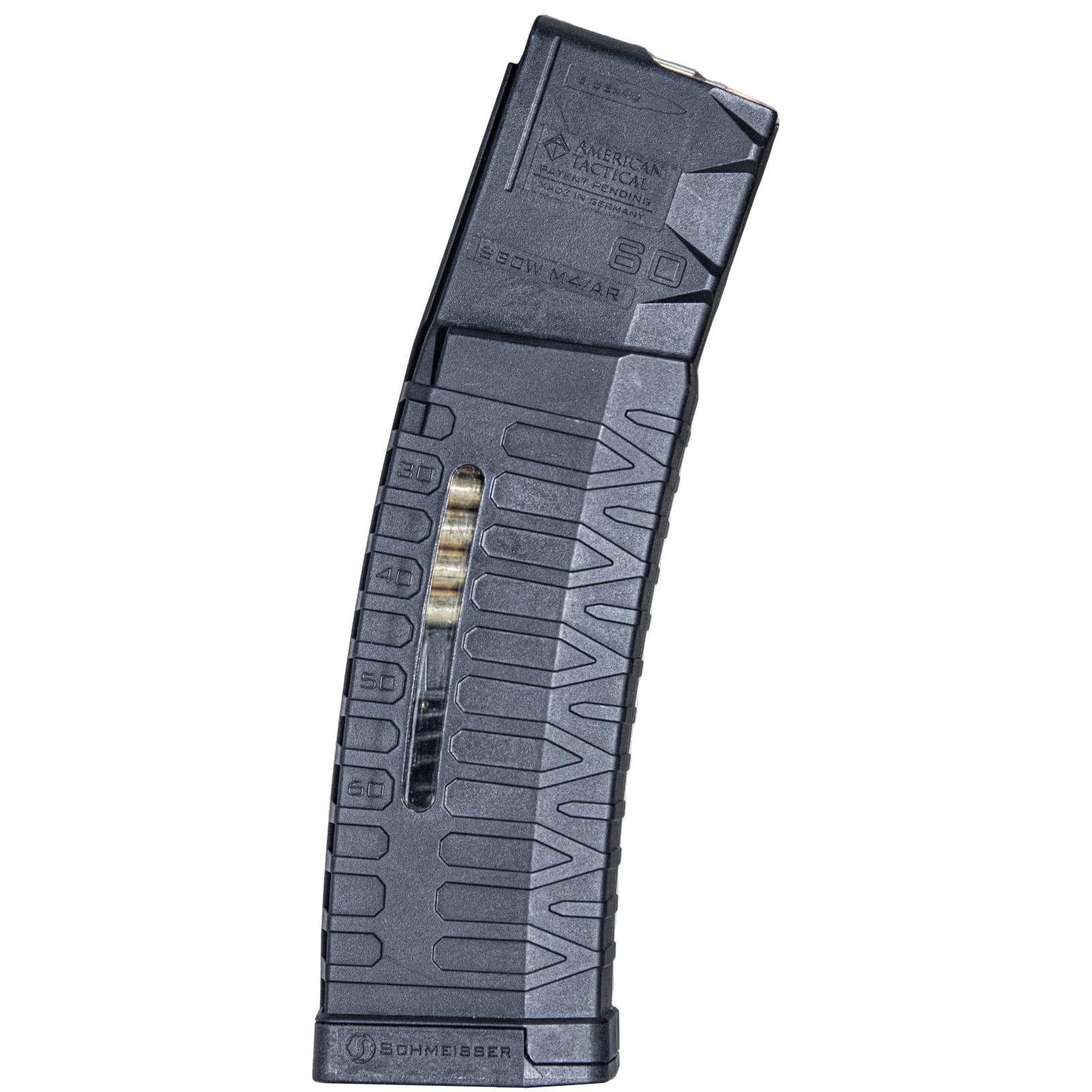 Schmeisser S60 G2 MLE 5.56/.223 AR-15 60-Round Window Magazine - Black Polymer - View 2