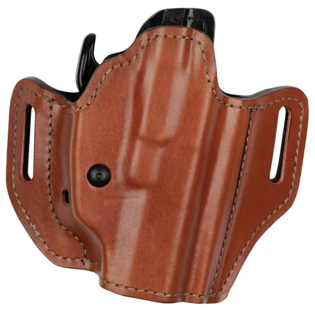 Bianchi 38351 Allusion Assent Pro-Fit OWB Size 13 Tan Leather Belt Slide for Glock 17/22/Springfield XDS/Ruger American Pistol - View 2