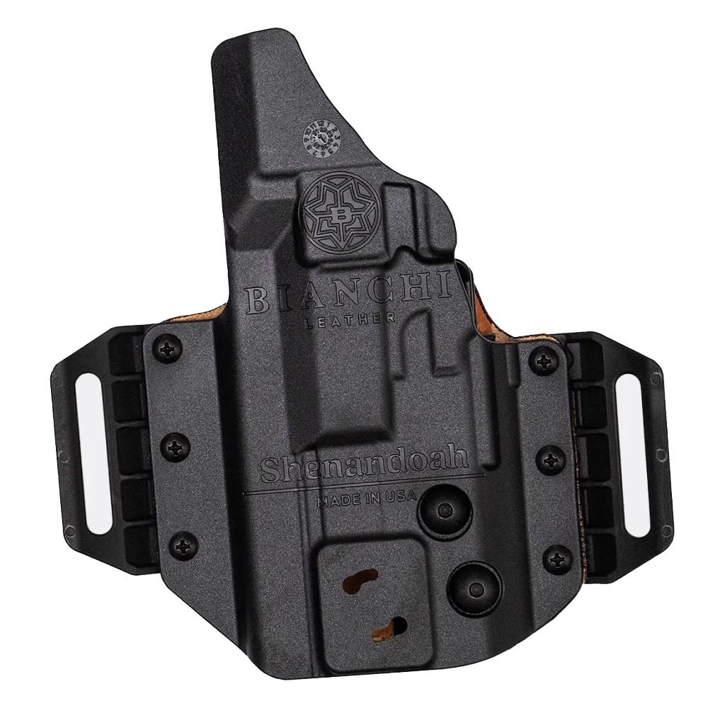 Bianchi SHENANDOAH IWB/OWB Convertible Leather Holster RH-Tan for S&W Shield - View 2
