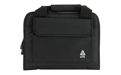 UTG PVC-PC02B Deluxe Double Pistol Case, Black, 1680D Polyester, 13"x10" - View 2