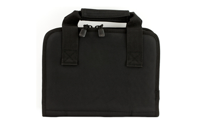 UTG PVC-PC01B Deluxe Single Pistol Case Black, 1680D Polyester, 11"x8" - View 3