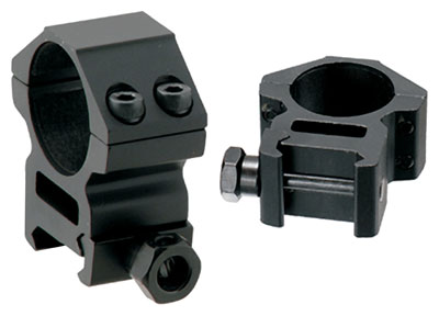 UTG RGWM25M4 Accushot 1" Medium Scope Rings Black Anodized Aluminum - View 2