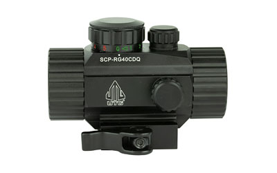UTG SCPRG40CDQ 3.8" ITA Red/Green Dot Sight Black Anodized 4 MOA Circle - View 4
