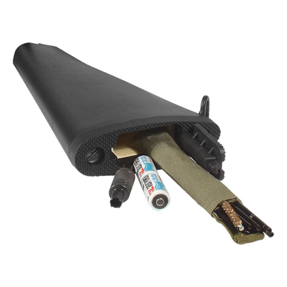 UTG RBT469B AR-15 A2 Fixed Stock Assembly Black Polymer with Storage - View 2