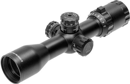 UTG SCPM312AOWQ BugBuster 3-12x32 Mil-Dot Scope with QD Rings - View 2