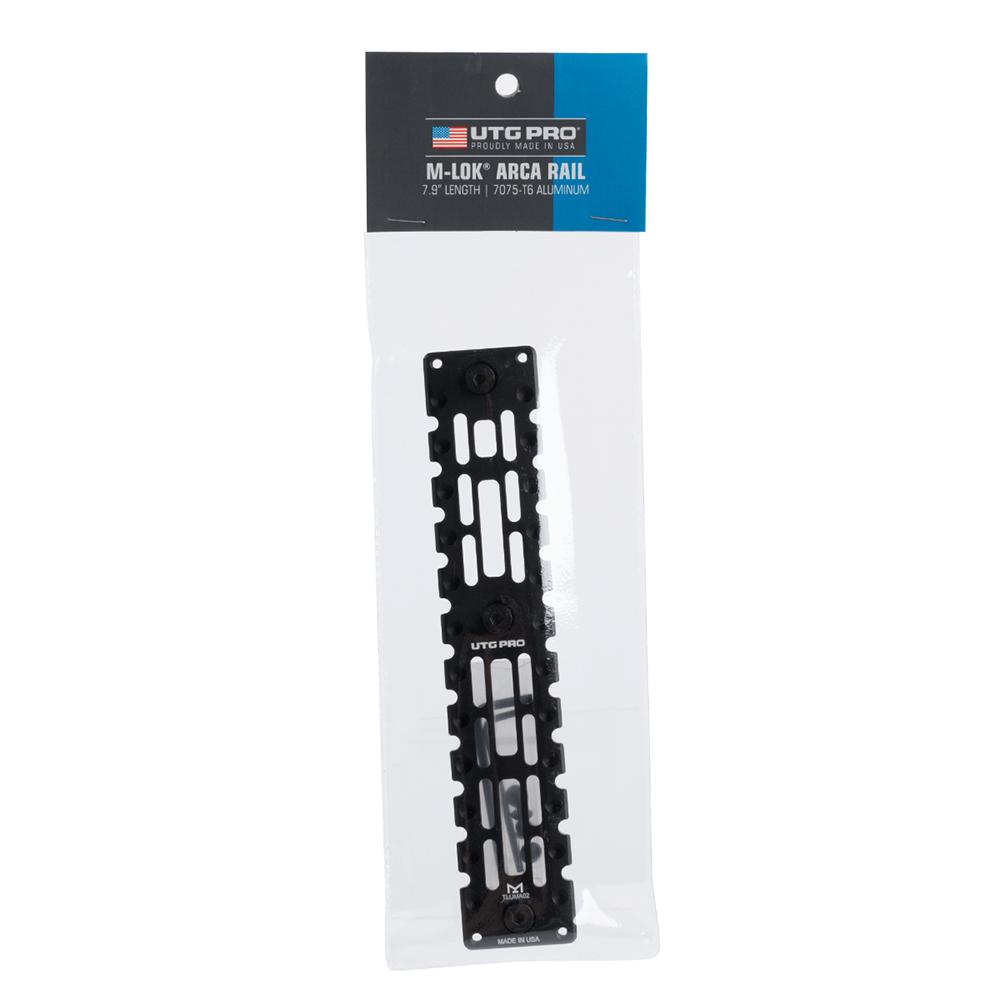 UTG TLUMA02 M-LOK ARCA Rail 7075-T6 Aluminum 7.9" Black - View 2
