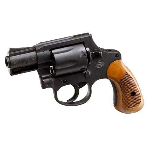 Rock Island M206 Spurless Revolver: Hammerless, 38 Special, 2-Inch Shrouded Barrel, Checkered Wood Grip, Parkerized Finish - View 2