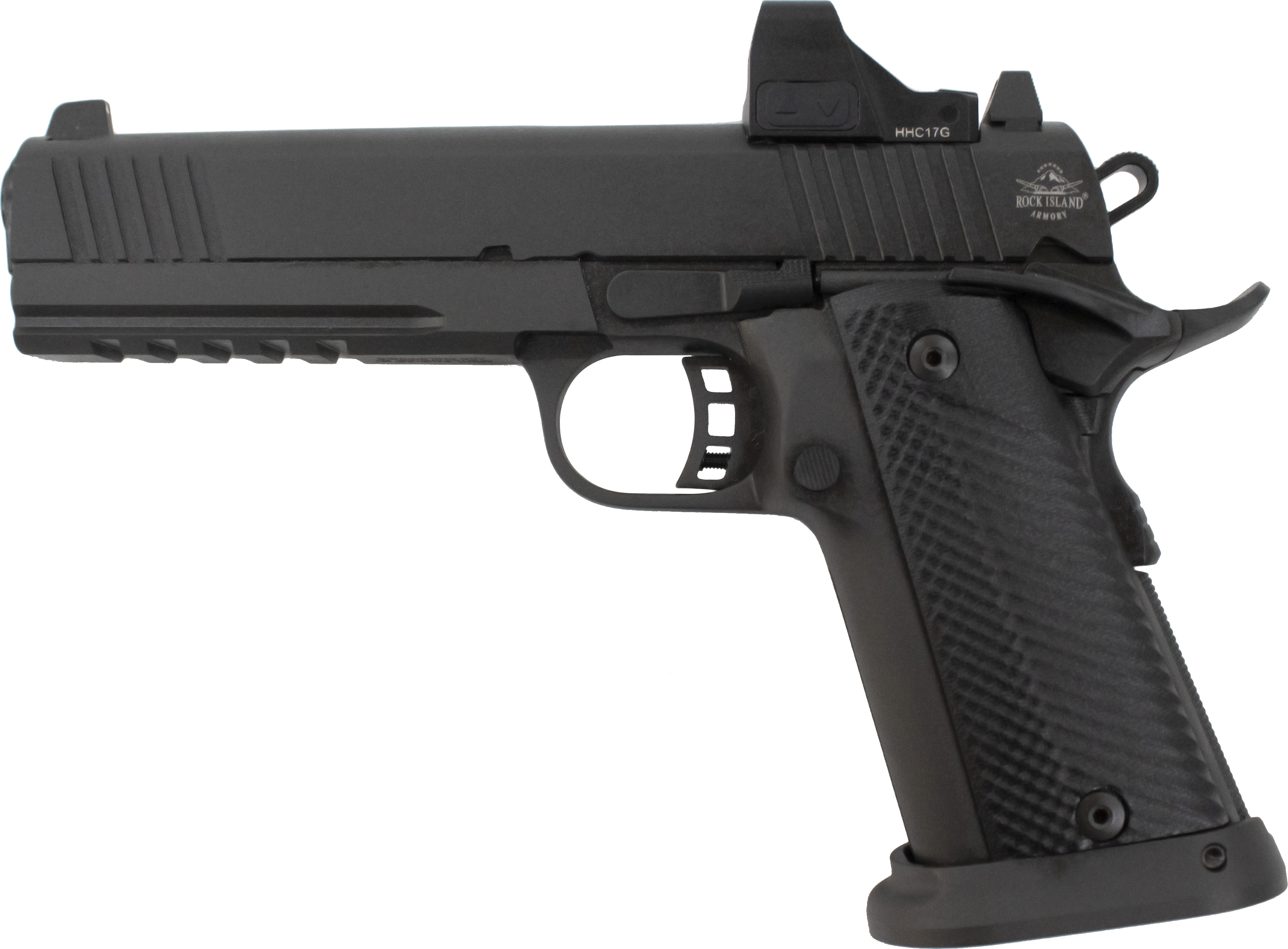 Armscor 51400 1911 Rock 9mm 17+1 RMSc Optic Black Parkerized 5" - View 2