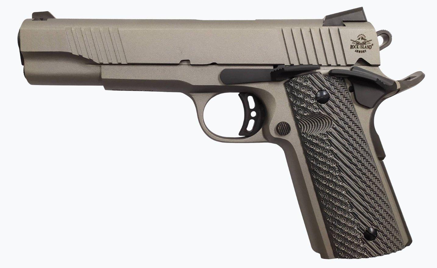 Rock Island 56419 Standard FS *CA Compliant 45 ACP Caliber with 5"... - View 2