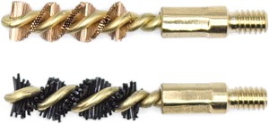 Otis BORE BRUSH .17 Caliber 2 Pack - Bronze & Nylon Brushes - 5-40 Thread - View 2