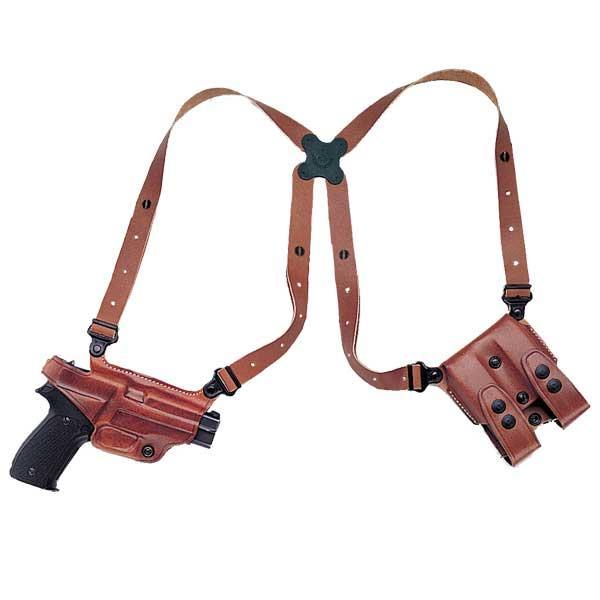 Galco MC224 Miami Classic Shoulder Holster Tan Leather Right Hand 56" Chest - View 2