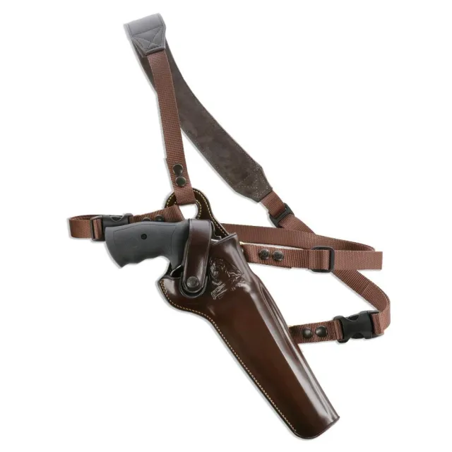 Galco KK172H Kodiak Chest Holster Havana Brown Leather Right Hand - View 2