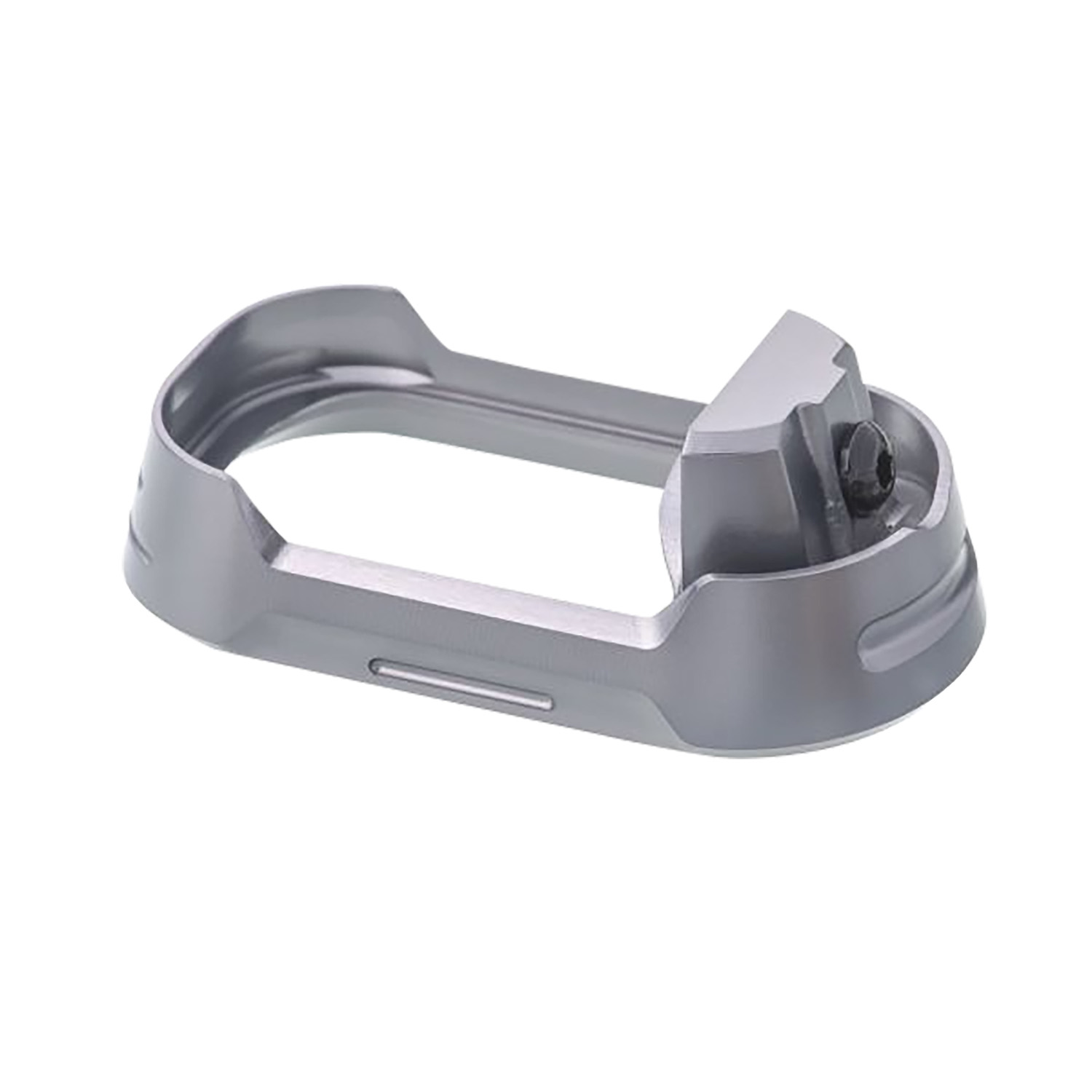 Tyrant CNC TDG17MWG4GREYBLACKSCRE Glock 17 Gen4 Grey Aluminum Magwell - View 2
