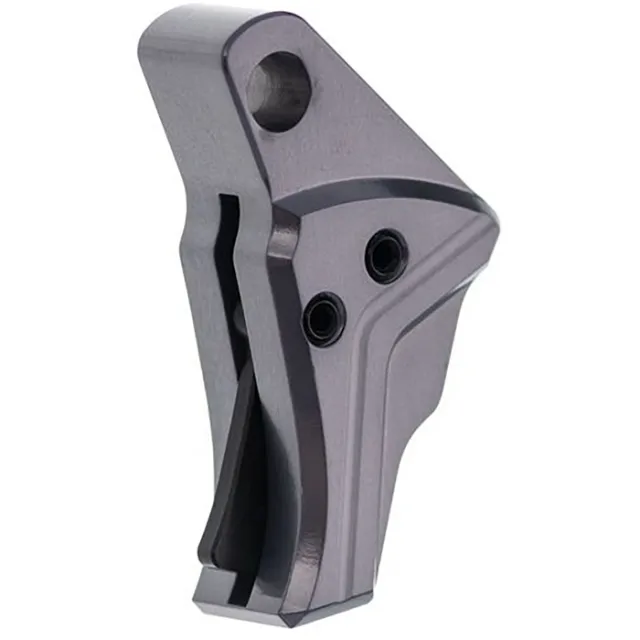 Tyrant CNC TDGTRIG5GREYBLACK I.T.T.S Aluminum Trigger Grey/Black Gen5 Glock - View 2