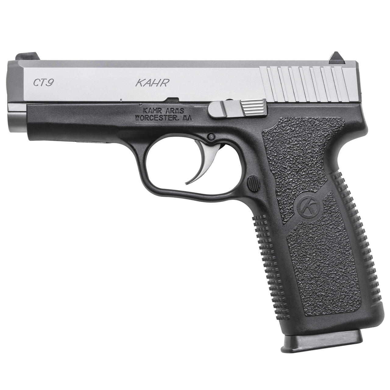 Kahr Arms M9093NA MK9 Compact 9mm Pistol, 3-Inch Barrel, 6+1/7+1 Capacity, Matte Stainless Steel, Textured Nylon Grip, Tritium Night Sights - View 2