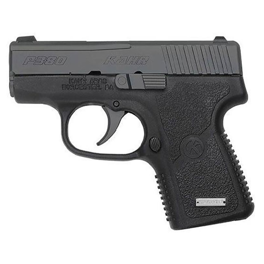 Kahr P380 Premium Series .380 ACP Pistol, Black Polymer Frame, Matte Black Stainless Steel Slide, DAO, 2.53" Barrel, 6-Round Capacity, Tritium Night Sights, Lightweight 9.97 oz - View 2