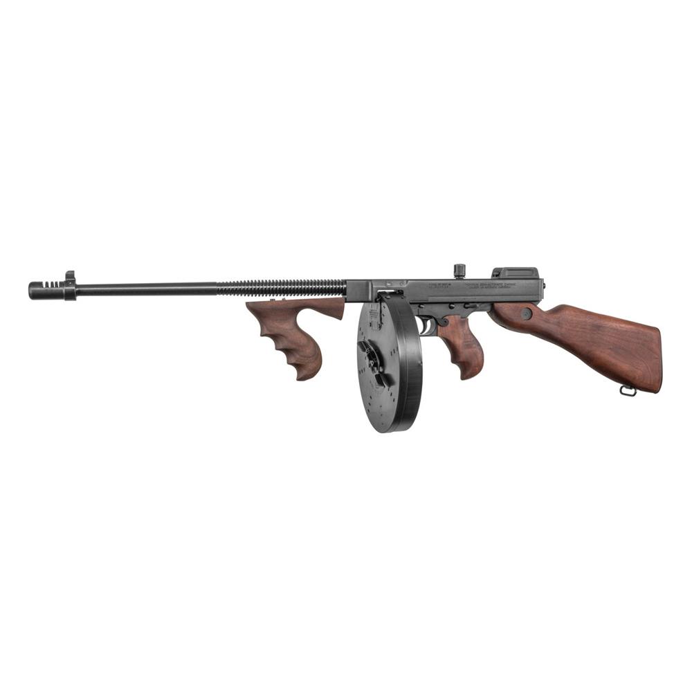 Thompson T5100D 1927A-1 Semi-Auto Rifle, .45 ACP, 16.50" Finned Barrel, Blued Metal, American Walnut Stock, 20+1/100+1 Capacity - View 2