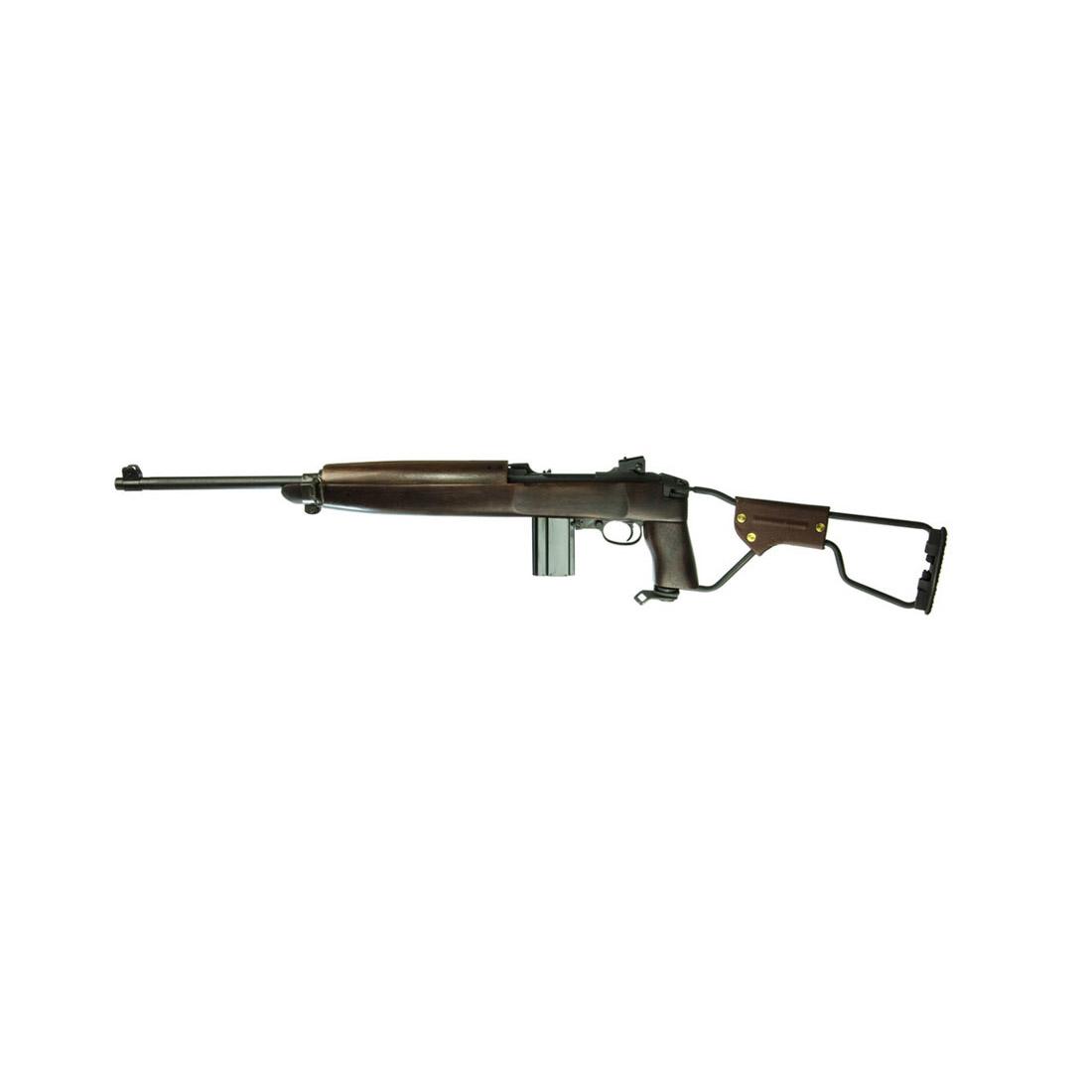 Inland MFG ILM150 M1A1 Paratrooper Carbine, Semi-Auto, 30 Carbine, 18" Barrel, 15-Round, Adjustable Rear Sights, Folding Wire/Walnut Stock, USA Made - View 2