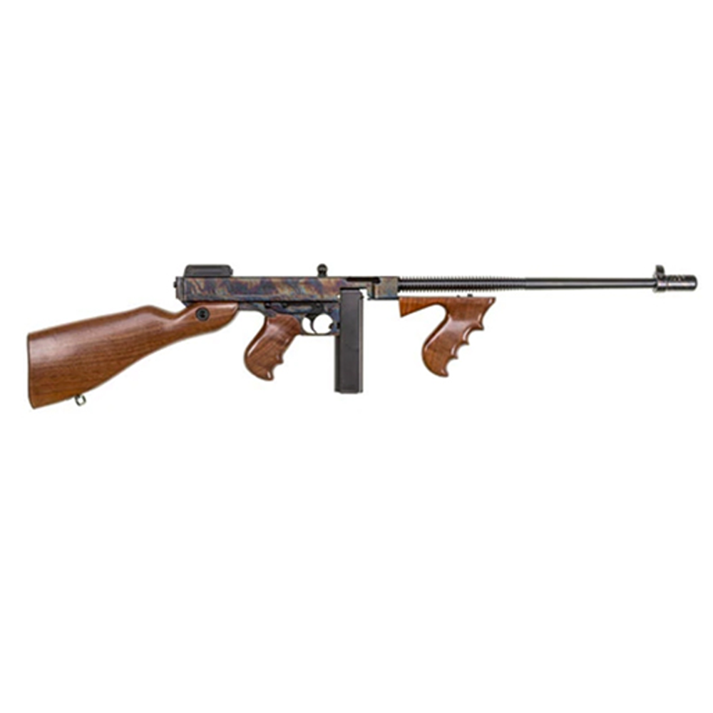 Thompson T1CH 1927A-1 Deluxe Semi-Automatic Rifle, .45 ACP, 18-Inch Barrel, 20-Round Stick Magazine, Case Hardened Finish, American Walnut Stock - View 2