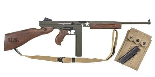 Auto-Ordnance Thompson M1 Tanker TM1C1 45 ACP 16.5 In 30 Rd OD Green - View 2