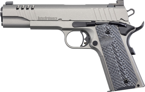 Auto-Ordnance 1911TCAC6N 1911 A1 45 ACP 7+1 5" Savage Silver Cerakoate - View 2
