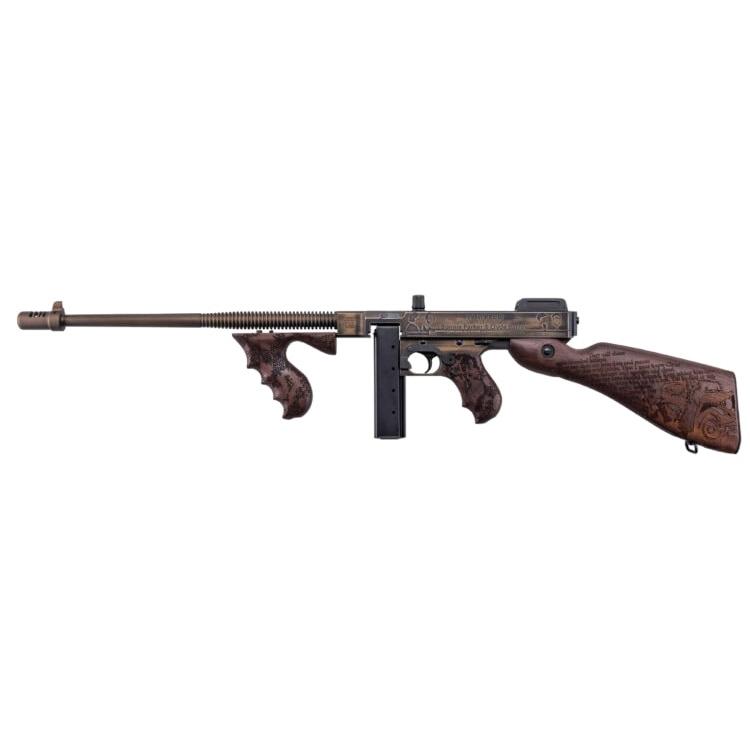 Thompson 1927A1 Bonnie & Clyde Carbine .45 Auto 20rd Stick 50rd Drum Magazines 18 Barrel Wood Stock - View 2