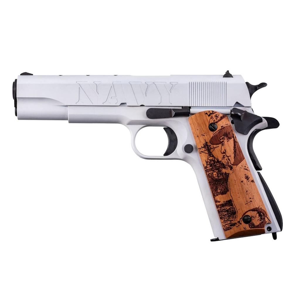 Auto-Ordnance 1911BKOC16 1911A1 45 ACP 5" White, Black, & Gold Cerakote Semi-Auto Pistol - View 2
