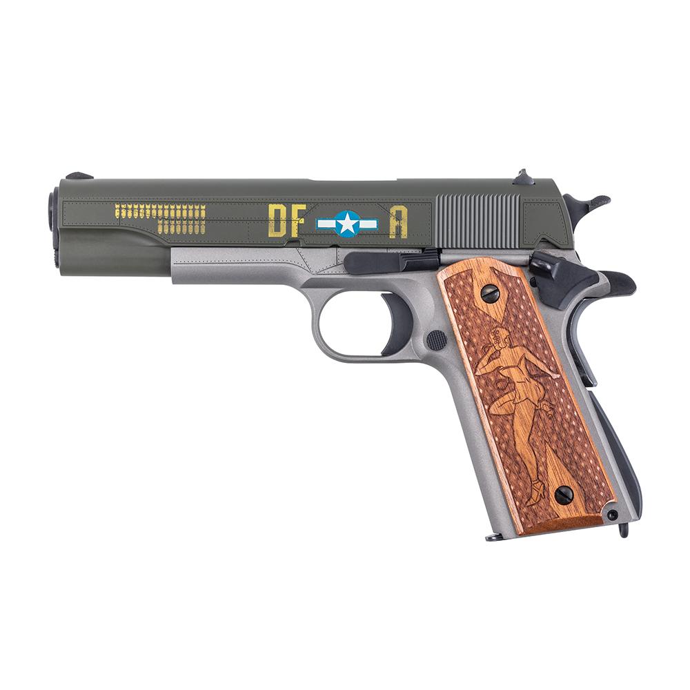 Auto-Ordnance Limited Edition Memphis Belle 1911 Handgun .45 Auto 7rd Magazine(1) 5" Barrel Custom Wood Grips - View 2
