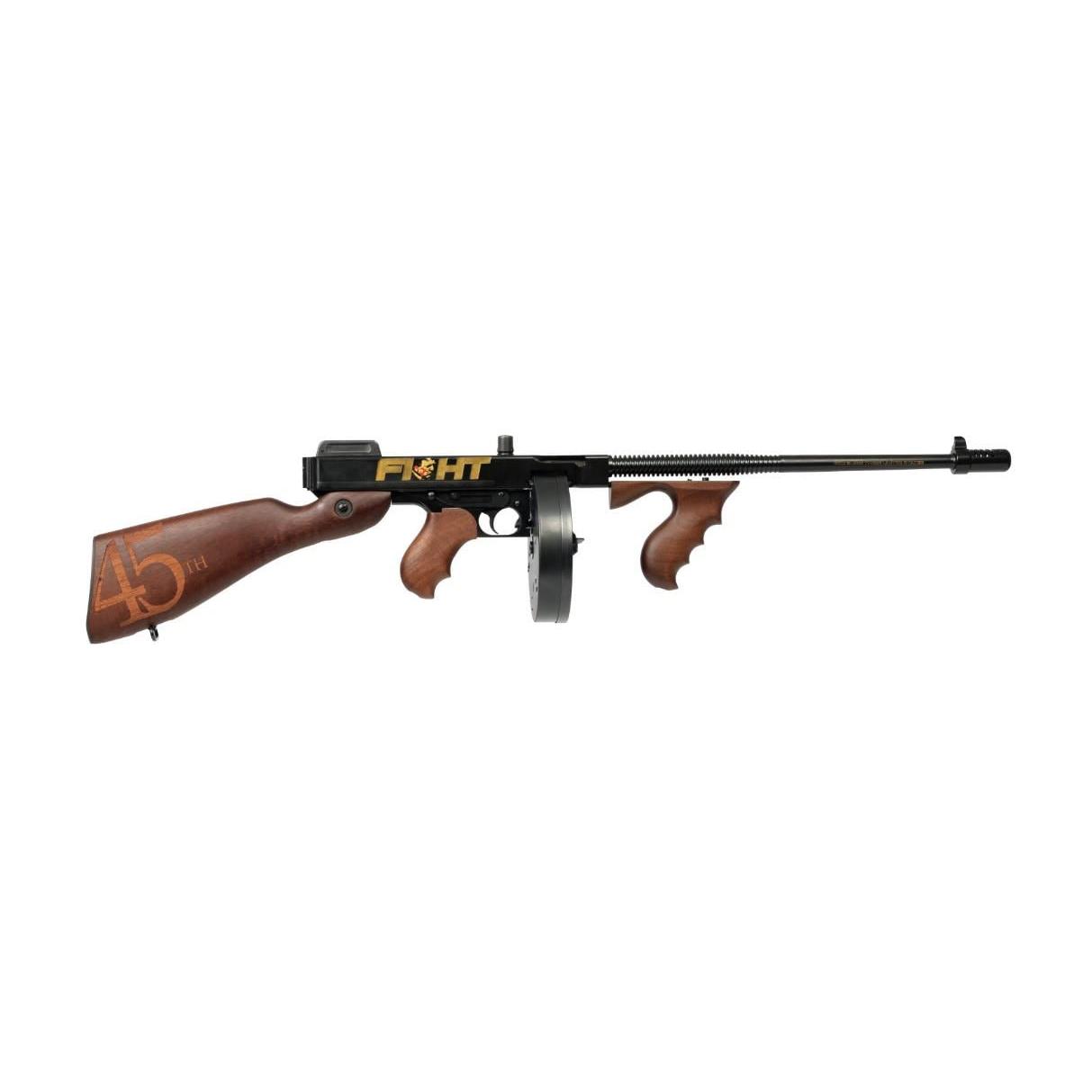 Auto Ordnance Trump Fight 1927A-1 Rifle .45 cal 20rd Magazine & 50rd Drum Magazine 18 Barrel Engraved Walnut Stock - View 2