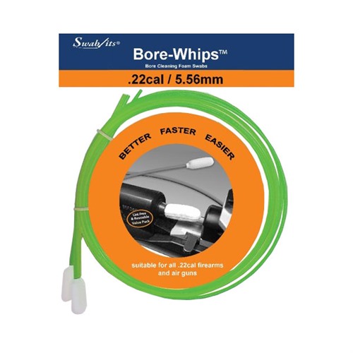 Swab It Borewhips 22 Caliber Gun Cleaning Kit 3 Pack Washable Reusable - View 2