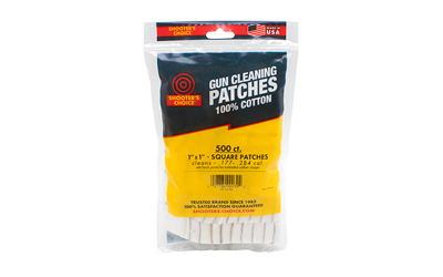 Otis Technology 1" Square Cleaning Patch 500 Pack - Cotton Gun Cleaning Patches for Solid Rod Jags - View 2