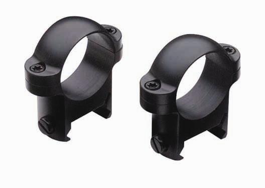 Burris Zee Rings High Height 1" Tube Diameter .89" Steel Gloss Black 420082 - View 2