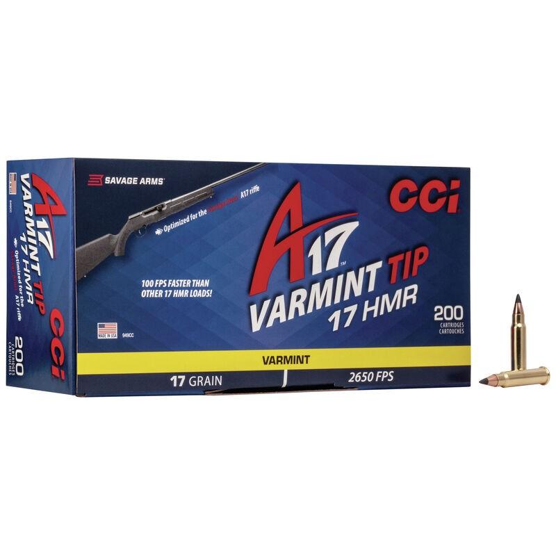 CCI 949CC 17 HMR 17 Grain Varmint Tip Rimfire Ammunition 200 Rounds - View 2