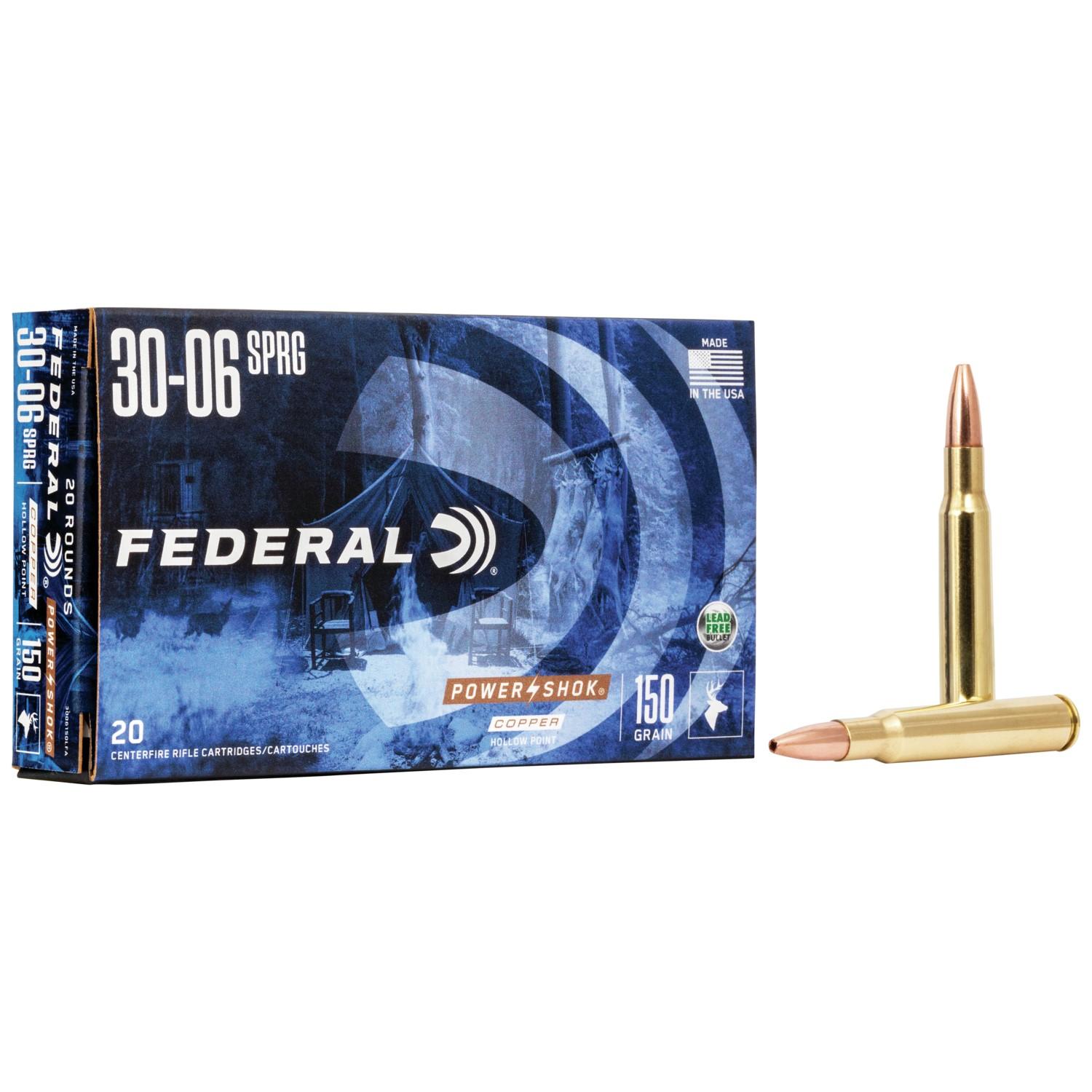 Federal 3006150LFA Power-Shok 30-06Springfield 150gr Copper Hollow Point - View 2