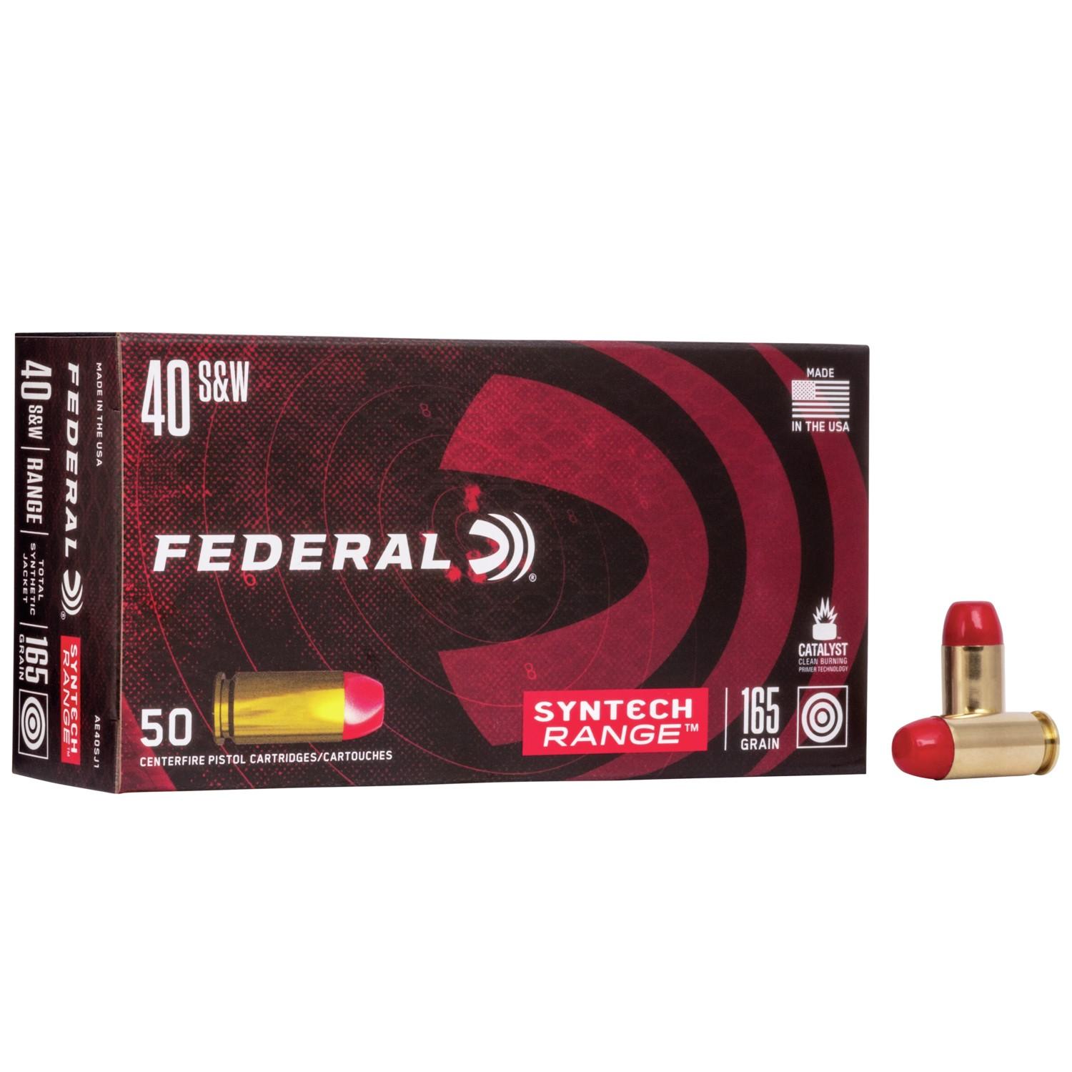 Federal AE40SJ1 40 S&W 165 Grain Total Synthetic Jacket 50 Rounds - View 2